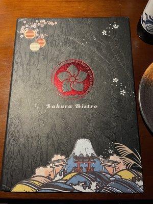 Menu cover