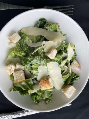 Black garlic Caesar salad