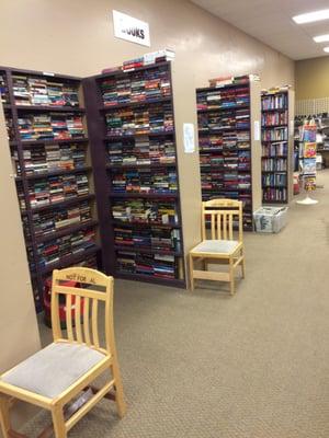 This is the largest and most organized book section of a thrift store that I've ever seen!