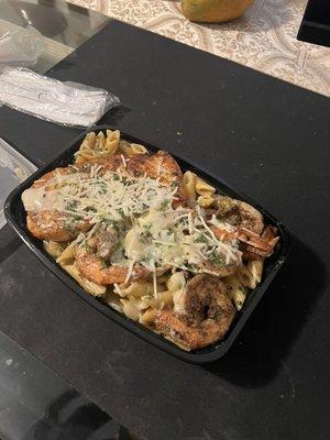 Shrimp and Salmon and Shrimp Pasta