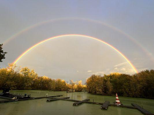 Rainbow-view from outdoor back patio