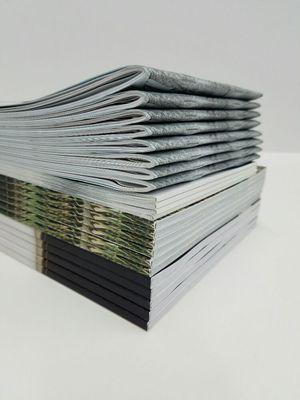 Perfect binding and saddle stitched booklets