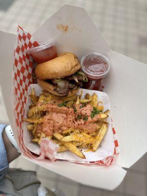 Sidewalk Burger w| Loaded Fries