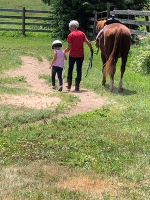 Stroll around the arena