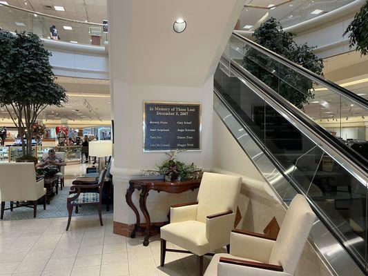 Seating area and memorial