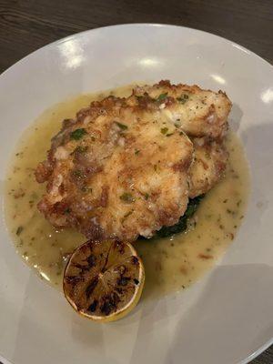 Chicken Francaise - perfect amount of lemon flavor. Not overpowering