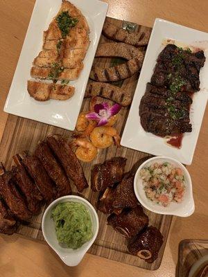 Grill platter for 2-3.