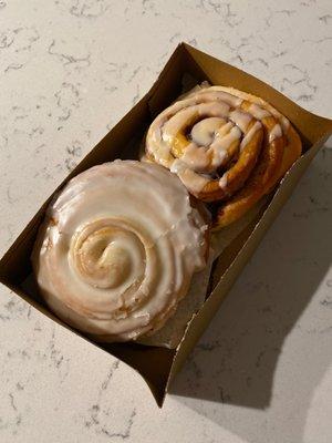 Glory bun and cinnamon bun