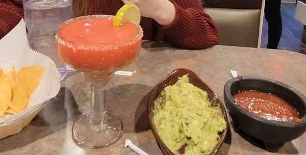 Margarita and Mexican Guacamole