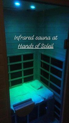 I love this place and the amazing infrared sauna