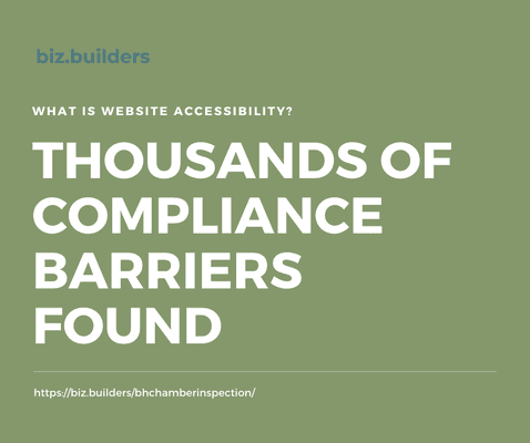 We've found thousands of Website Compliance barriers. Contact us to find out if your website is compliant https://biz.builders/websiteaccess