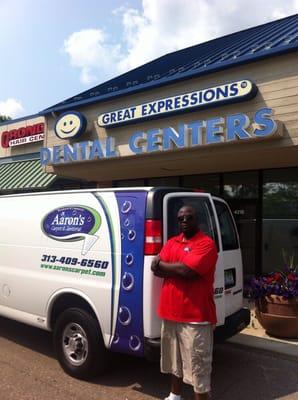 Aaron's Carpet & Janitorial LLC,servicing Great Expressions Dental Centers (313) 409-6560 or visit us @    www.aarons-bmc.com