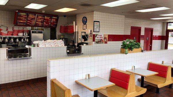 Dining room and ordering counter