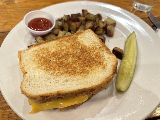 Grilled cheeseburger