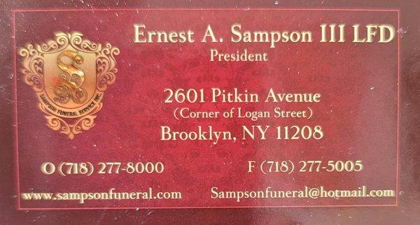 Sampson Funeral Service, Inc.