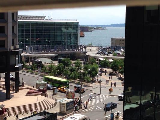 Staten Island Ferry view from the rooms - only 1 block away!!