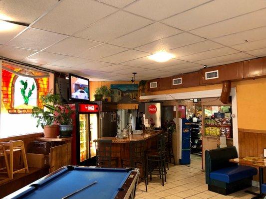 Interior of the dining area.