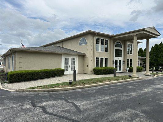 Logan Funeral Home & Cremation Services in Malvern, PA rear entrance