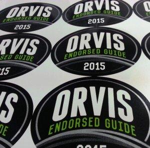 Custom stickers for ORVIS