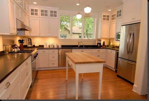 Double the size of the current kitchen and integrate the look and feel into the surrounding Bungalow style of the home.