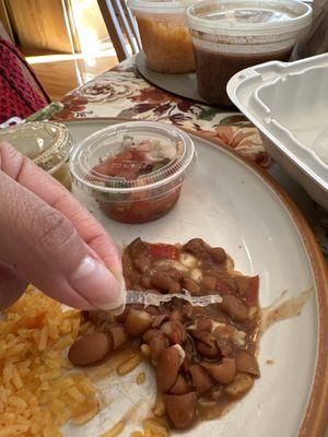 Beans with a side of plastic