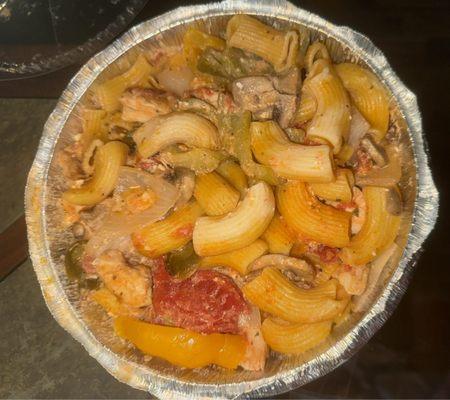 Utica's Best Chicken Riggies (no olives, extra shrooms)