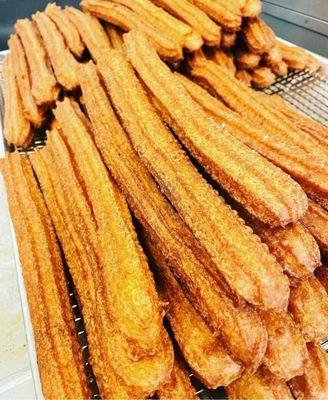 Warm churros!