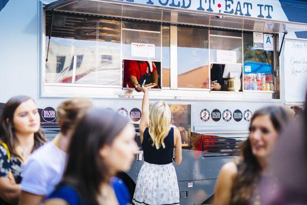 Food truck catering.