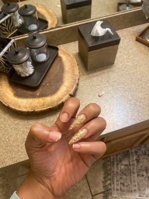 One full week and all my nails are ready to come off lol I highly don't recommend this place