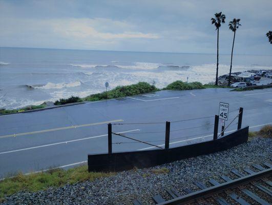 coastal views from the train