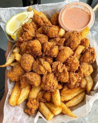 cajun fried baby lobster basket