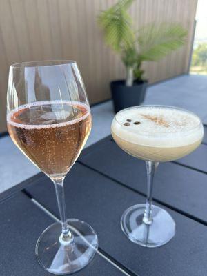 Cranberry Mimosa and Espresso Martini