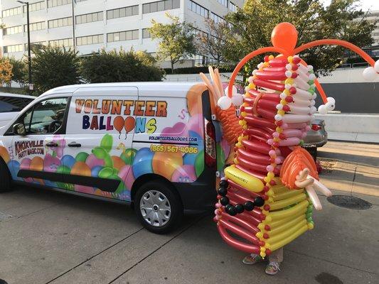 Balloon costumes starting at $300