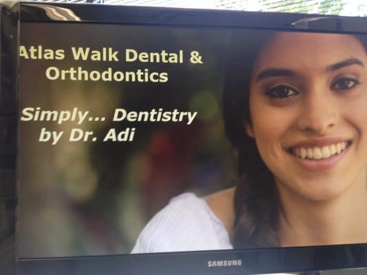 Screens at your dentist chair! Pretty neat!