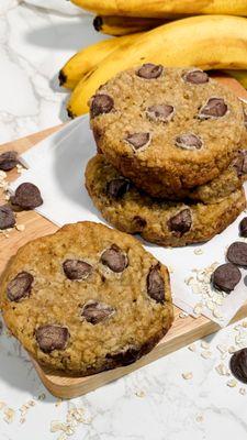 Giant house cookie - large banana oatmeal choc chip with sea salt