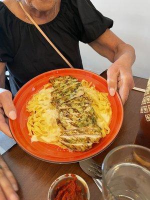 Chicken pesto Alfredo