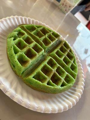 Pandan waffle