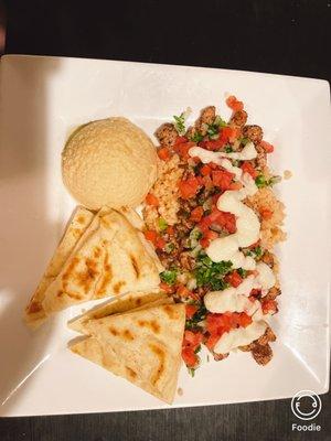 Chicken Shawarma with Hummus