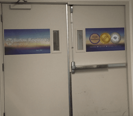 New Door Signs 2017 at Barlow Respiratory Hospital Whittier