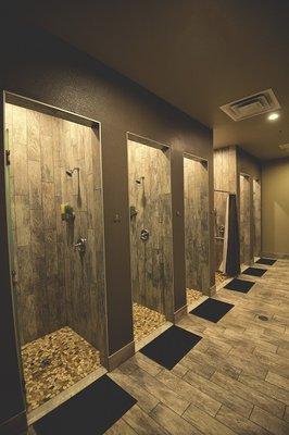 Rub a dub dub. Spa like amenities can be found in our gorgeous locker rooms.