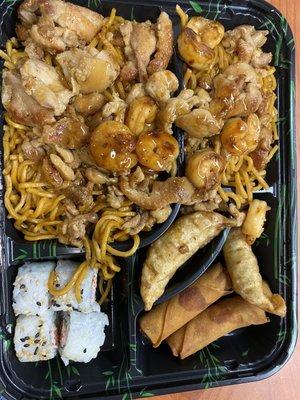 "Chicken and Shrimp Bento Box" in real life