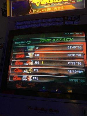 Cracked the leaderboards in Tekken Dark Resurrection