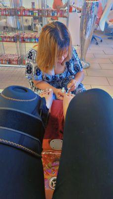 Pedicure with the softest hands.