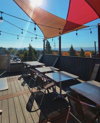 view from roof top patio