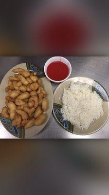 Sweet sour chicken (sauce on side)