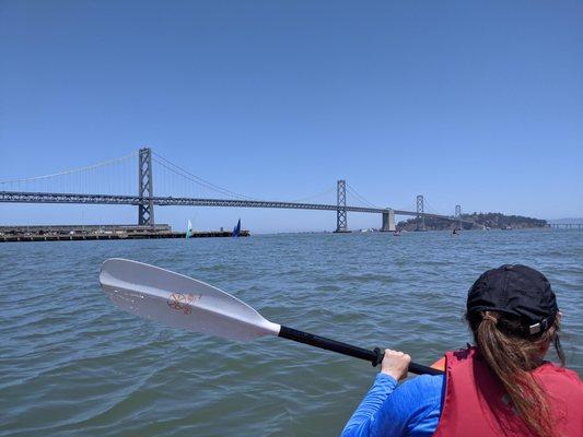 Bay Bridge!  We went under it.