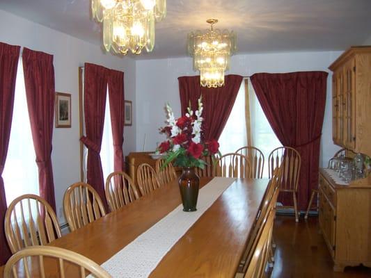 Dining Room where breakfast is served.