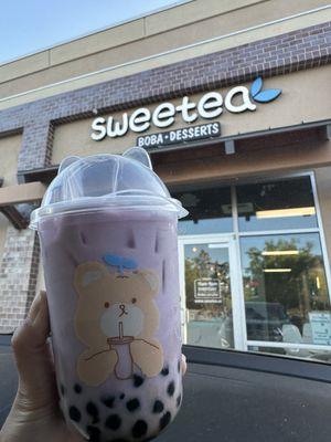 small taro milk w/ boba