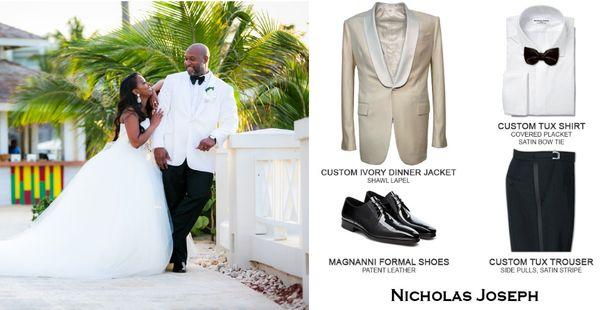 Ivory Custom Dinner Jacket with Shawl Lapel