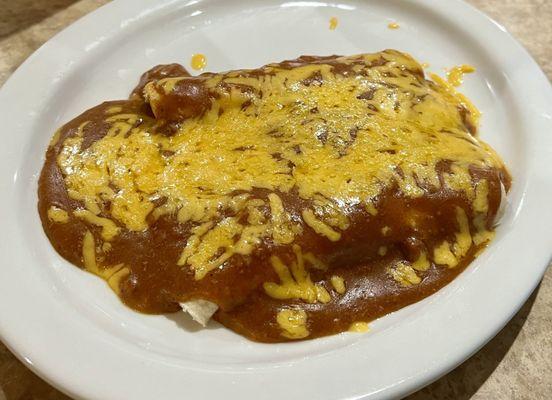 Three a la carte cheese enchiladas.